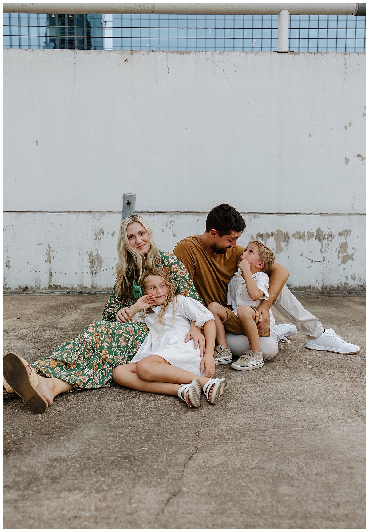 Parents sit together for Austin Lifestyle Photographer