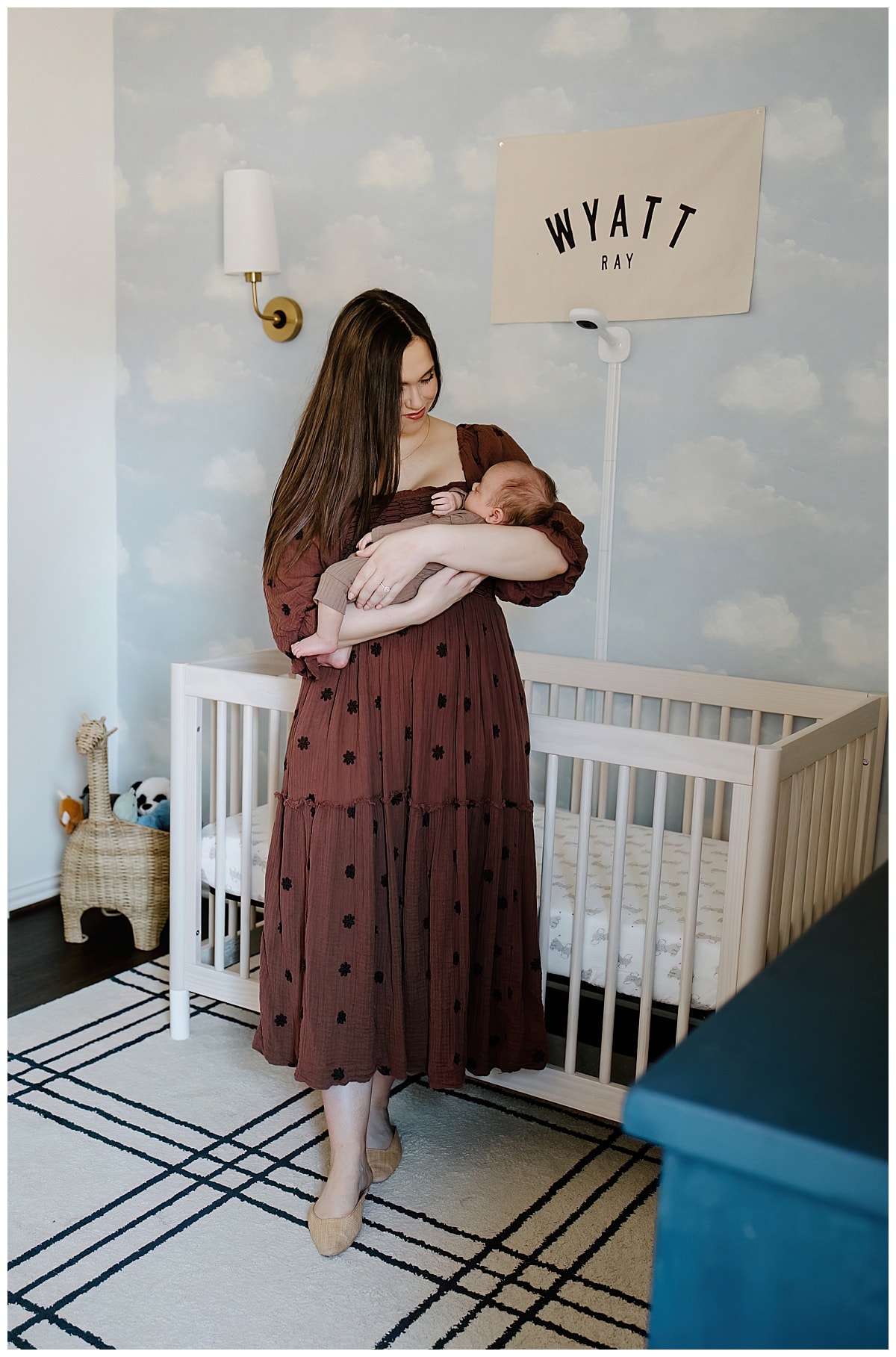 Mother holds baby close for Our Adventuring Souls Photography