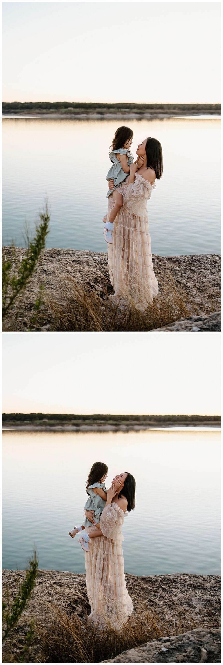 Mom holds daughter for Austin Motherhood Photographer