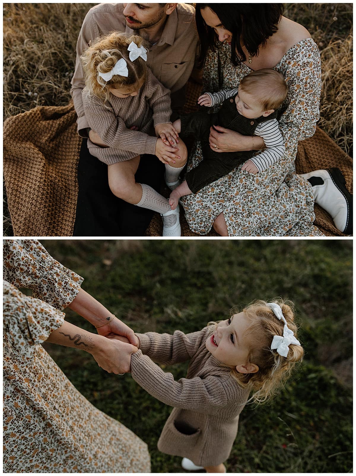 Mom sits with kids for Austin Lifestyle Photographer